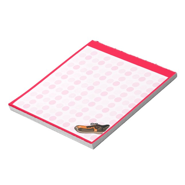Cute Running Shoe Notepad (Rotated)