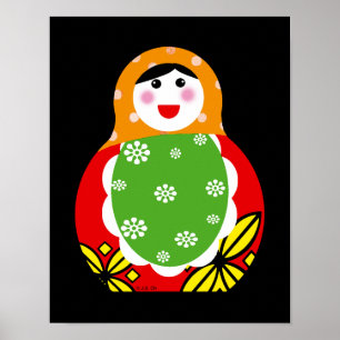 cute Russian nesting doll Poster
