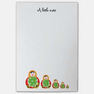 cute Russian nesting dolls Post-it Notes