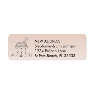 Cute Rustic Cottage New Address Return Address Label