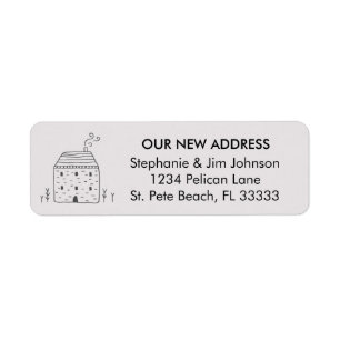 Cute Rustic Cottage New Home Return Address Label