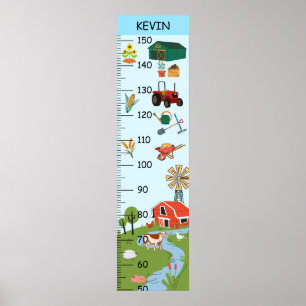 Cute Rustic Farm Growth Chart