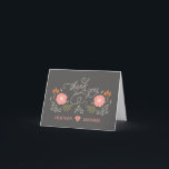 Cute Rustic Floral Thank You Cards<br><div class="desc">Thank You -- Rustic Floral Wedding -- cute and casual trendy abstract flowers with curly calligraphy and floral accents. Customise the text as is, or change the size, background colour, font colours and style. Do-it-yourself template fields make it easy to create your own perfect thank you cards. Perfect for rustic...</div>