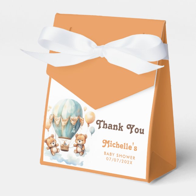 Cute Rustic Twins Baby Shower Barely Wait Favour Box (Front Side)