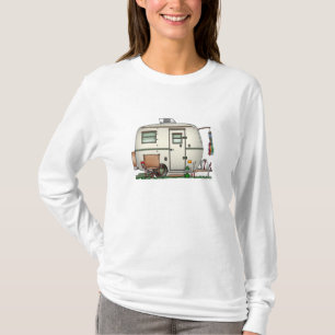 Cute RV Vintage Glass Egg Camper Travel Trailer T-Shirt