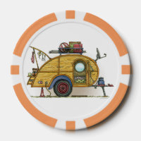 Cute RV Vintage Teardrop  Camper Travel Trailer
