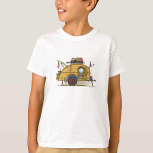 Cute RV Vintage Teardrop  Camper Travel Trailer T-Shirt