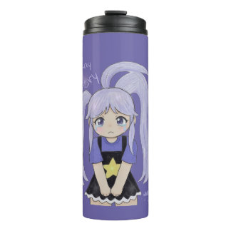 Cute Sad Girl Hand Drawn Illustration – It’s Okay Thermal Tumbler