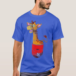 Cute Safari Animal Lover Zoo Keeper Gift Pocket Gi T-Shirt