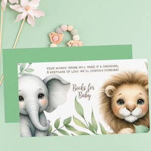 Cute Safari Animals Books for Baby Enclosure Card