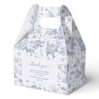 Cute Safari Toile de Jouy | Blue Baby Shower Favou