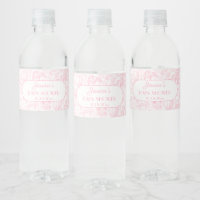 Cute Safari Toile de Jouy Girl Baby Shower Favour