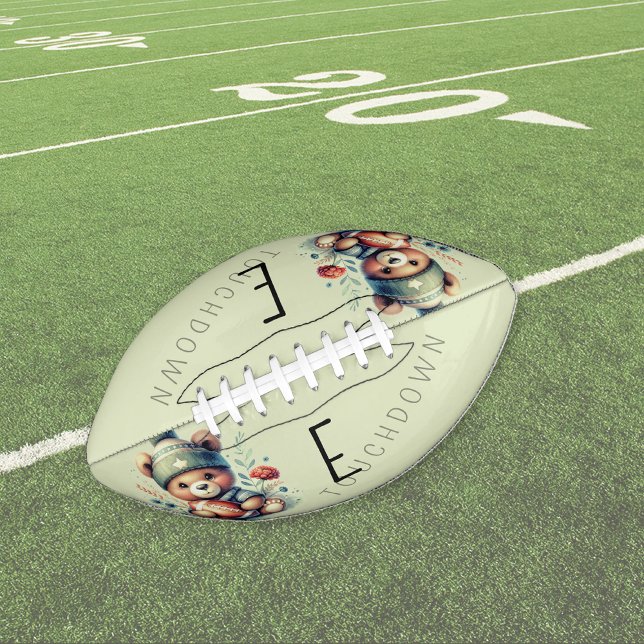 Cute Sage Bear Custom Football (Cute Sage Bear Custom Football)
