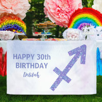Cute Sagittarius Custom Purple Birthday Party