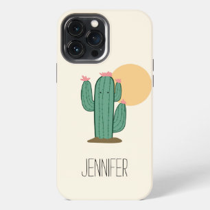 Cute Saguaro Cactus Theme Phone Cover