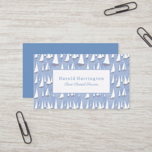 Cute Sailboats Business Cards To Customise