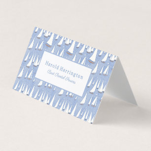 Cute Sailboats Business Cards To Customise