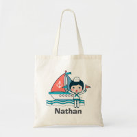 Cute Sailor and Boat Personalised