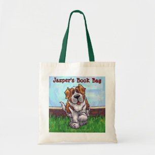 Cute Saint Bernard Book Bag
