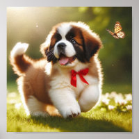 cute Saint Bernard puppy
