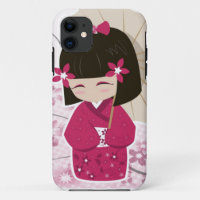 Cute Sakura Kokeshi Doll