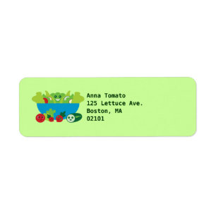 Cute Salad Return Address Label