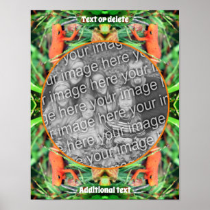 Cute Salamander Personalized Create Your Own Photo Poster