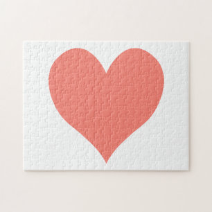 Cute Salmon Heart Jigsaw Puzzle