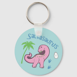 Cute Saltasaurus Key Ring