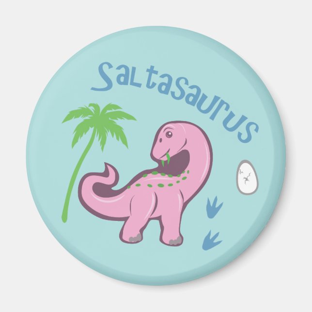 Cute Saltasaurus Magnet (Front)