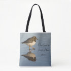 Cute Sandpiper Bird Tote Bag
