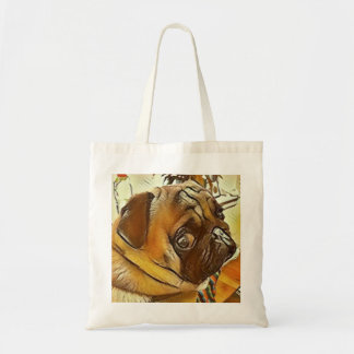 Cute Sangha Pug Tote Bag