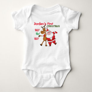 Cute Santa and Reindeer design bodysuits