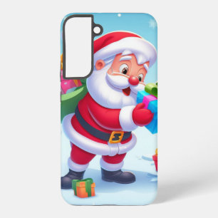 Cute Santa and Snowman  Samsung Galaxy Case