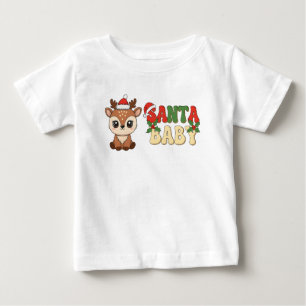 Cute Santa Baby Deer T-Shirt