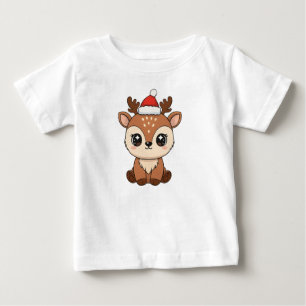 Cute Santa Baby Deer T-Shirt