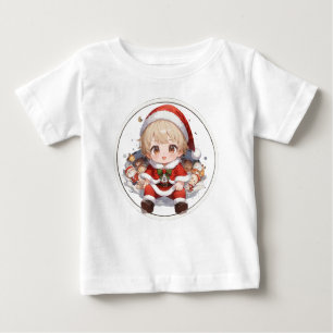 Cute Santa Baby T-Shirt - Christmas Infant Jersey