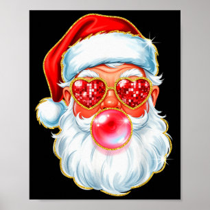 Cute Santa Bubble Gum For Women Teen Little Girls  Poster