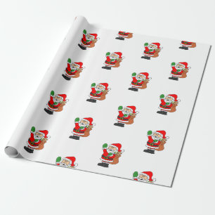Cute Santa Cartoon Christmas Wrapping Paper