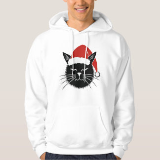Cute Santa Cat Lover Christmas Men Women Kids T-Sh Hoodie