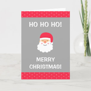 Cute Santa Christmas cards for kids