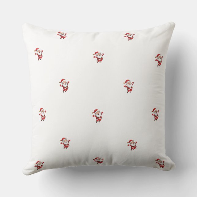 Cute Santa Christmas Design Cushion (Back)