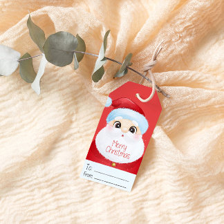 Cute Santa Christmas Gift Tag