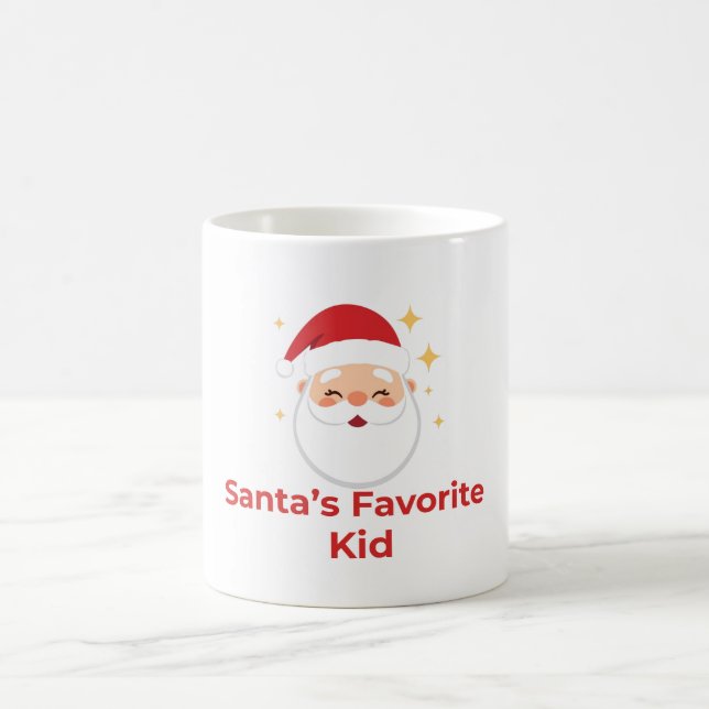 Cute Santa Christmas Mug for Kids (Center)