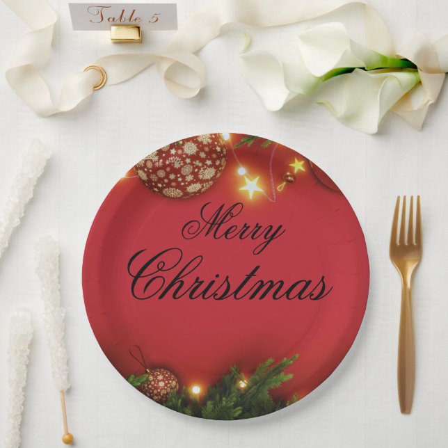 Cute Santa Christmas Plate – Festive Holiday Gift  (Wedding)