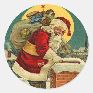 Cute Santa Christmas stickers