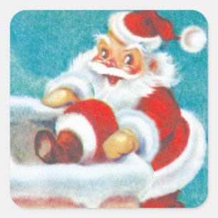 Cute Santa Christmas stickers
