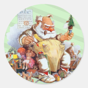 Cute Santa Christmas stickers
