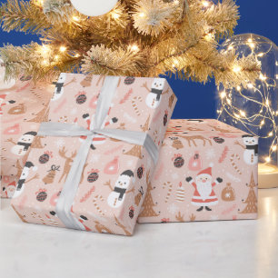 Cute Santa Christmas Wrapping Paper