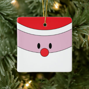 Cute Santa Claus Ceramic Ornament